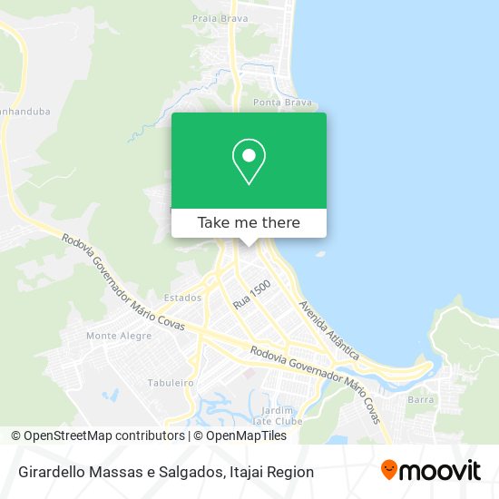 Mapa Girardello Massas e Salgados