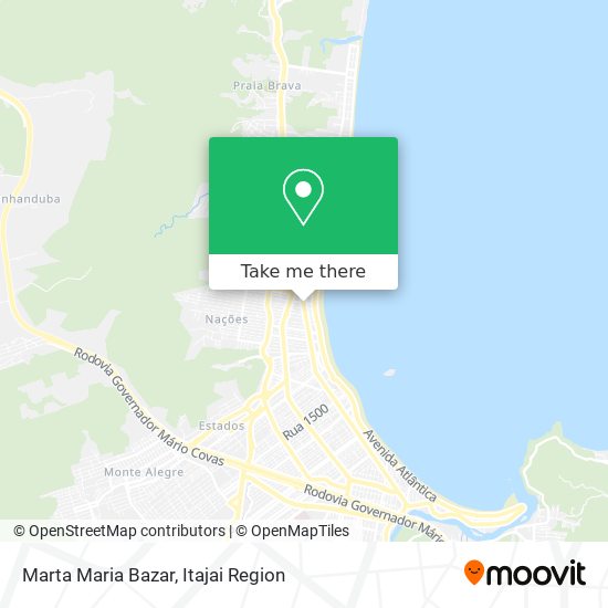 Mapa Marta Maria Bazar