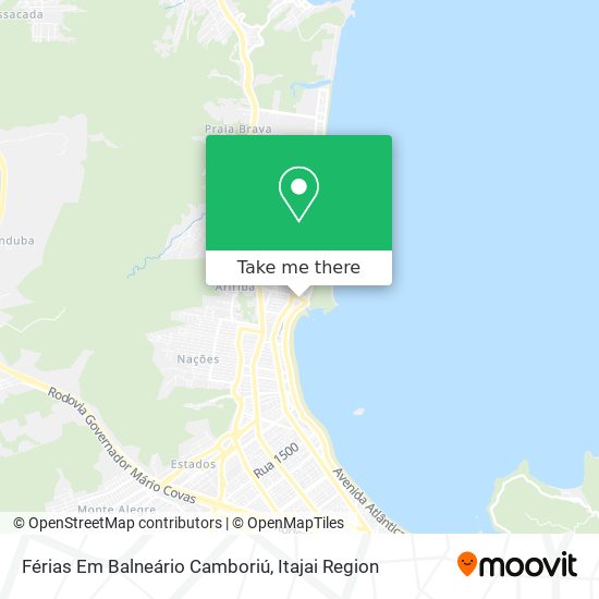 Mapa Férias Em Balneário Camboriú