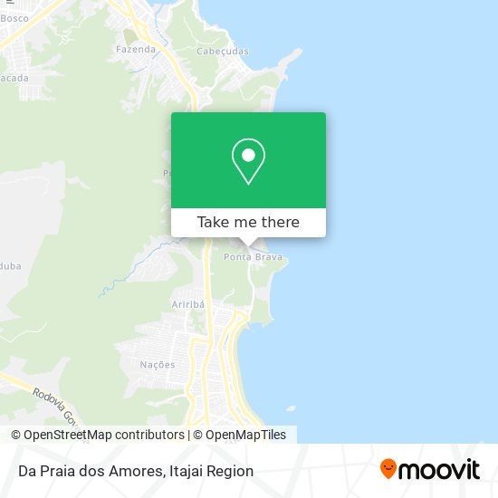 Da Praia dos Amores map