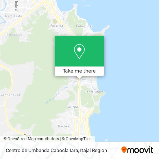 Mapa Centro de Umbanda Cabocla Iara