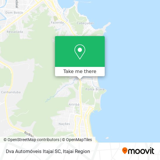 Dva Automóveis Itajaí SC map