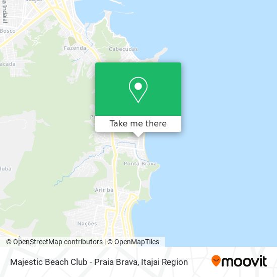 Majestic Beach Club - Praia Brava map