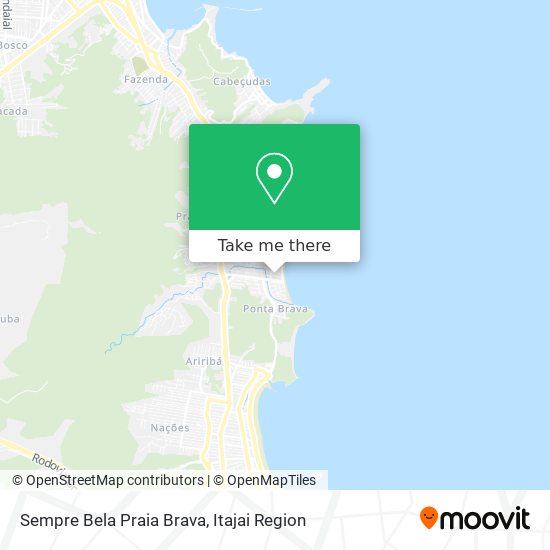 Mapa Sempre Bela Praia Brava