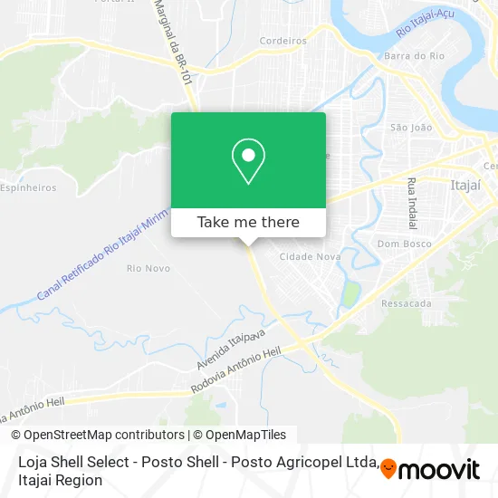 Loja Shell Select - Posto Shell - Posto Agricopel Ltda map