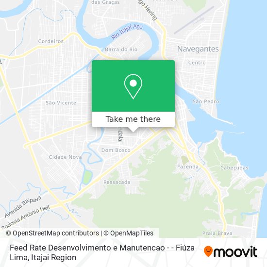 Feed Rate Desenvolvimento e Manutencao - - Fiúza Lima map