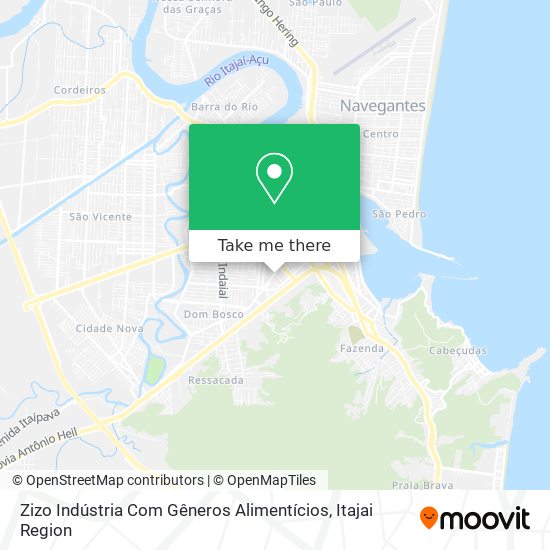 Zizo Indústria Com Gêneros Alimentícios map