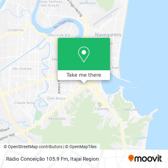 Mapa Rádio Conceição 105.9 Fm