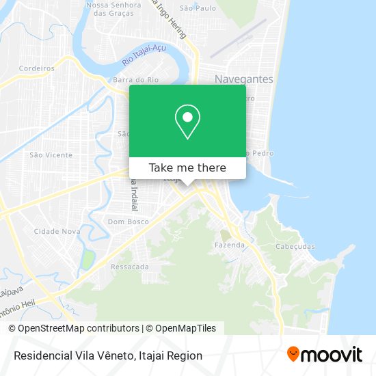 Mapa Residencial Vila Vêneto