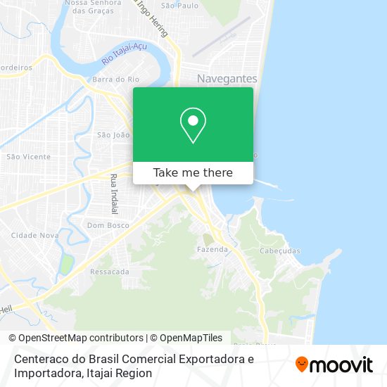 Centeraco do Brasil Comercial Exportadora e Importadora map