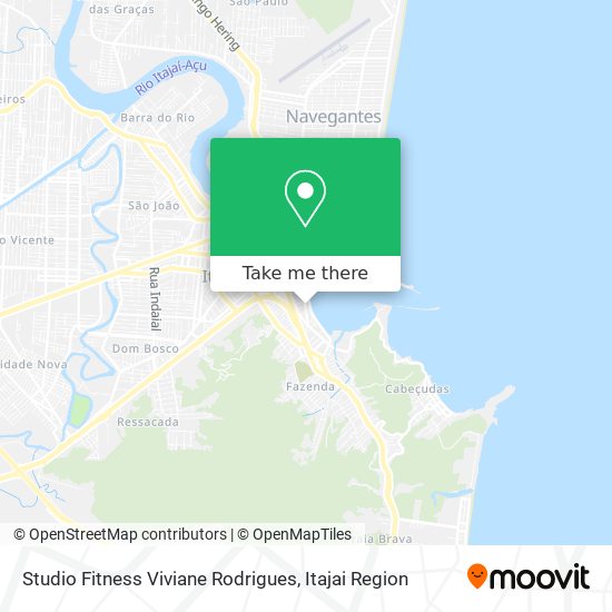 Studio Fitness Viviane Rodrigues map