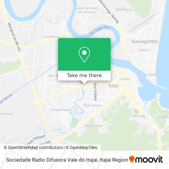 Sociedade Radio Difusora Vale do Itajai map