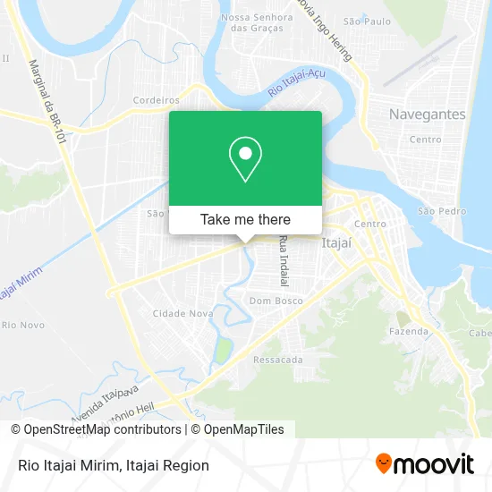 Rio Itajai Mirim map