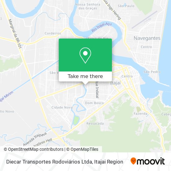 Diecar Transportes Rodoviários Ltda map