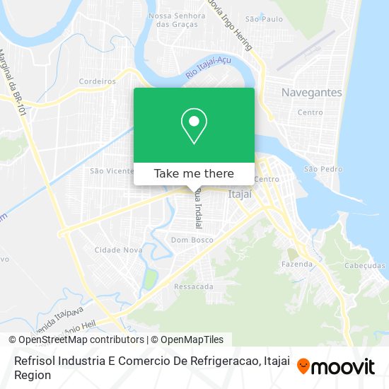 Mapa Refrisol Industria E Comercio De Refrigeracao