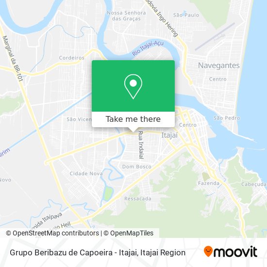 Grupo Beribazu de Capoeira - Itajai map