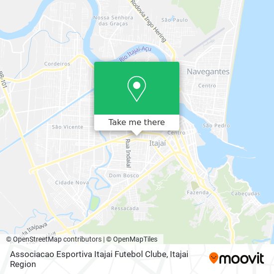 Mapa Associacao Esportiva Itajai Futebol Clube