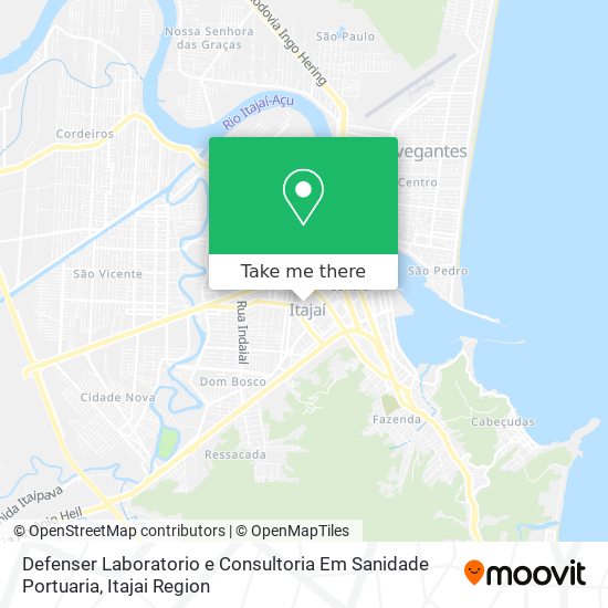 Mapa Defenser Laboratorio e Consultoria Em Sanidade Portuaria