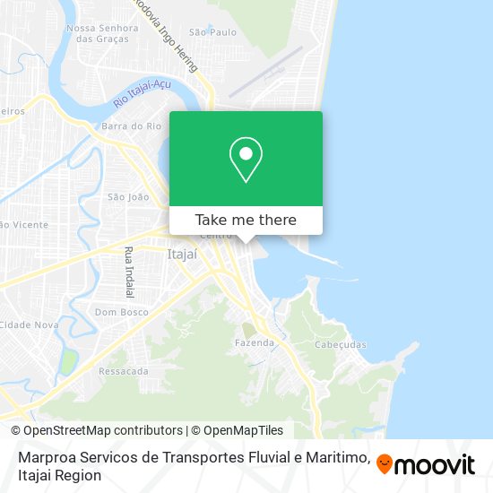 Mapa Marproa Servicos de Transportes Fluvial e Maritimo