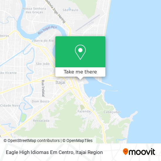 Eagle High Idiomas Em Centro map