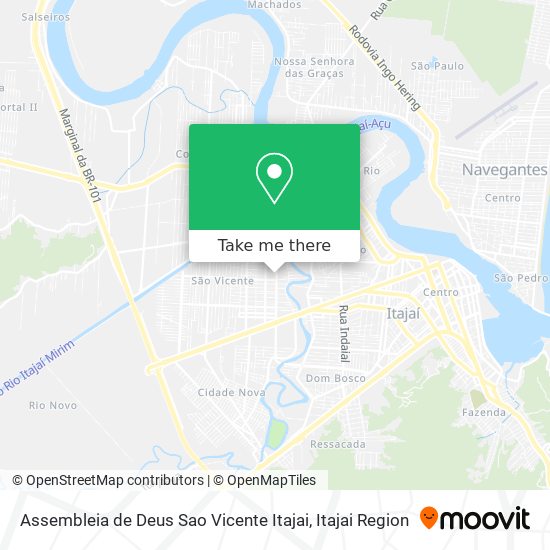Assembleia de Deus Sao Vicente Itajai map