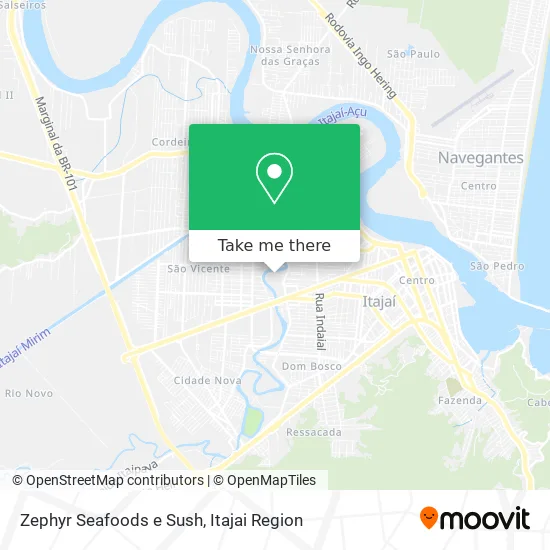 Zephyr Seafoods e Sush map