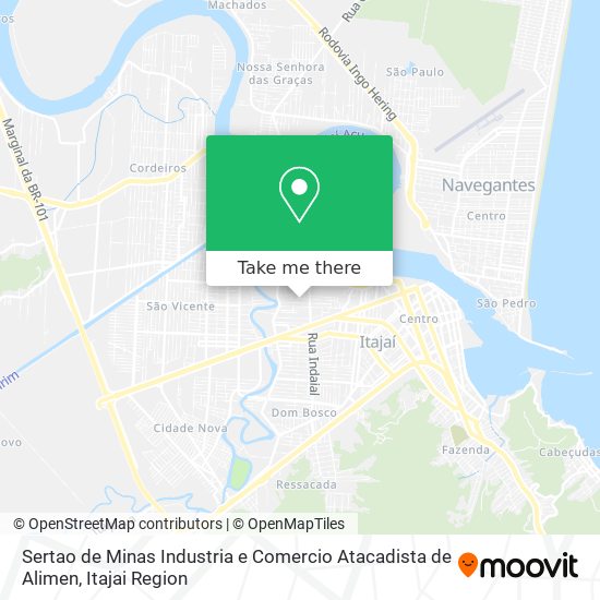 Sertao de Minas Industria e Comercio Atacadista de Alimen map