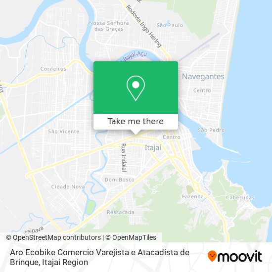 Mapa Aro Ecobike Comercio Varejista e Atacadista de Brinque