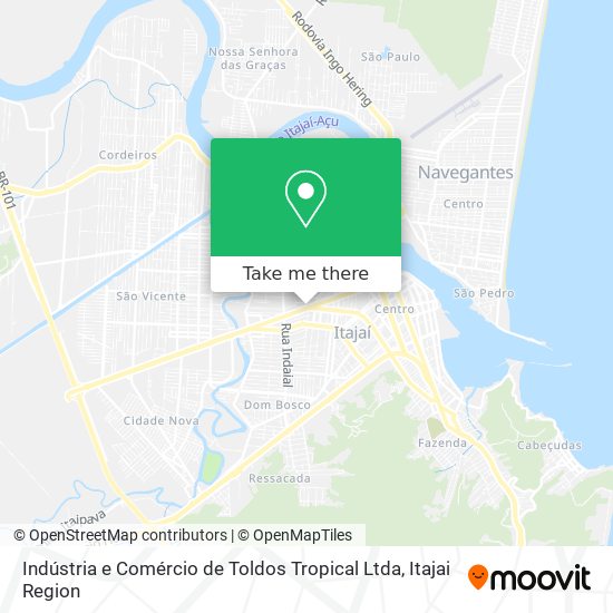 Mapa Indústria e Comércio de Toldos Tropical Ltda