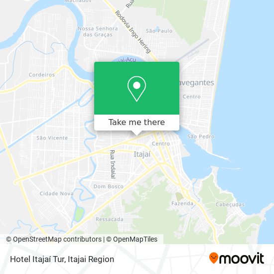 Mapa Hotel Itajaí Tur