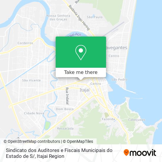 Mapa Sindicato dos Auditores e Fiscais Municipais do Estado de S/