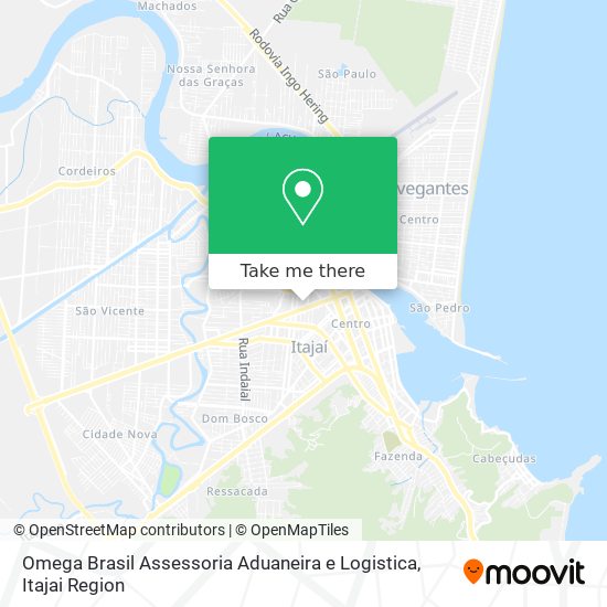 Mapa Omega Brasil Assessoria Aduaneira e Logistica