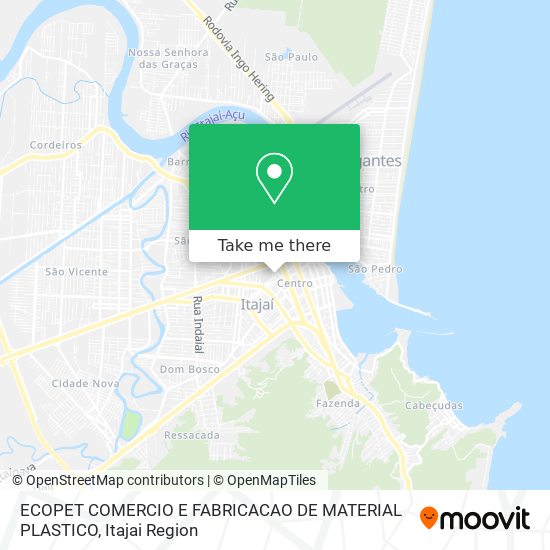 Mapa ECOPET COMERCIO E FABRICACAO DE MATERIAL PLASTICO