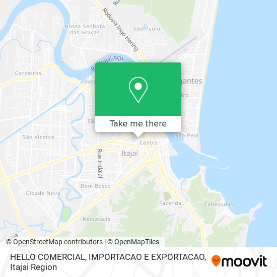 Mapa HELLO COMERCIAL, IMPORTACAO E EXPORTACAO