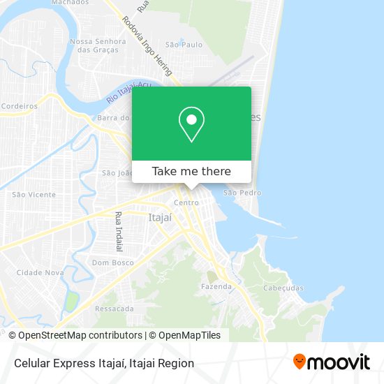 Celular Express Itajaí map