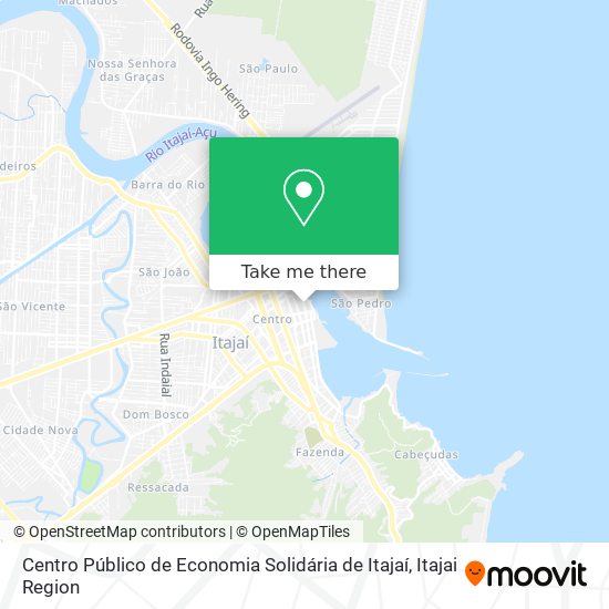 Centro Público de Economia Solidária de Itajaí map