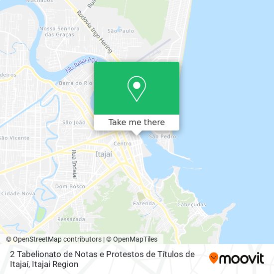 2 Tabelionato de Notas e Protestos de Títulos de Itajaí map