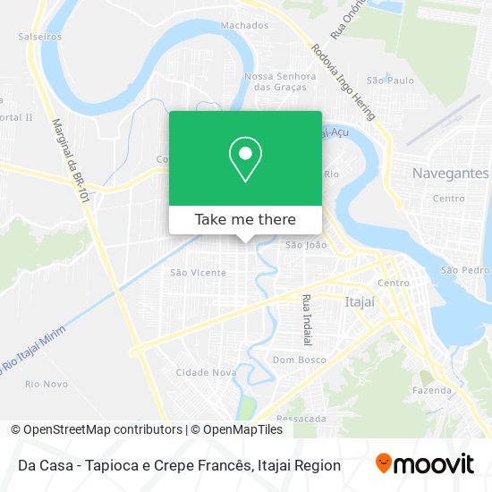 Da Casa - Tapioca e Crepe Francês map