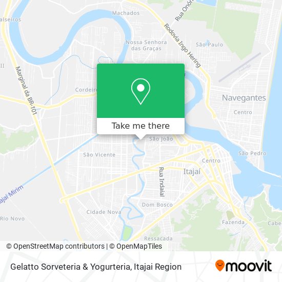 Gelatto Sorveteria & Yogurteria map