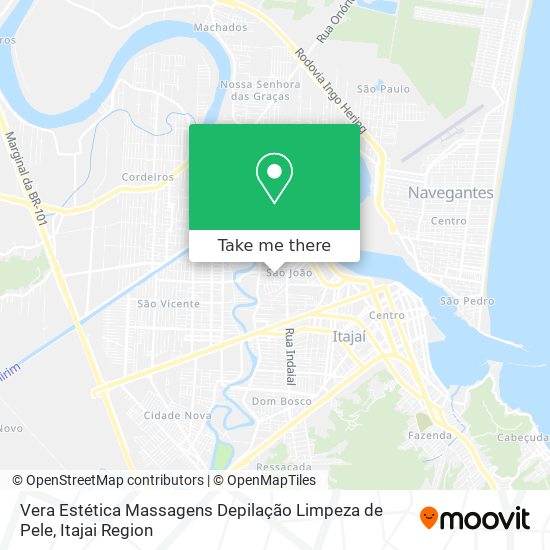 Vera Estética Massagens Depilação Limpeza de Pele map