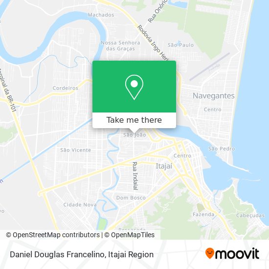 Daniel Douglas Francelino map
