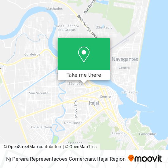 Nj Pereira Representacoes Comerciais map