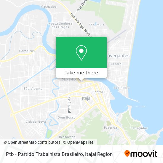 Ptb - Partido Trabalhista Brasileiro map