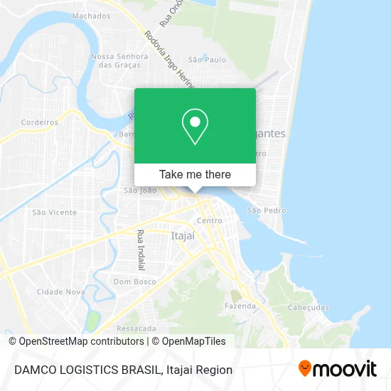 DAMCO LOGISTICS BRASIL map