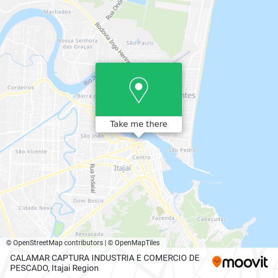 CALAMAR CAPTURA INDUSTRIA E COMERCIO DE PESCADO map