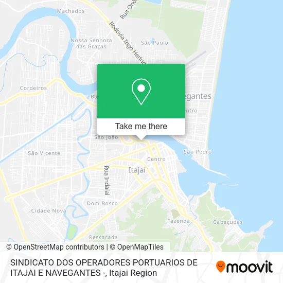 SINDICATO DOS OPERADORES PORTUARIOS DE ITAJAI E NAVEGANTES - map