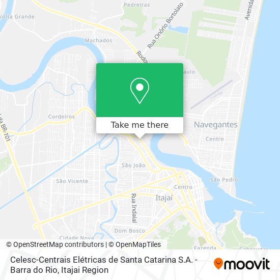 Celesc-Centrais Elétricas de Santa Catarina S.A. - Barra do Rio map