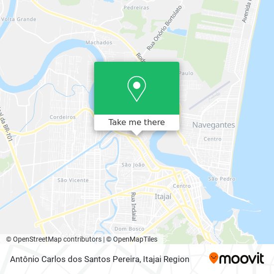 Antônio Carlos dos Santos Pereira map