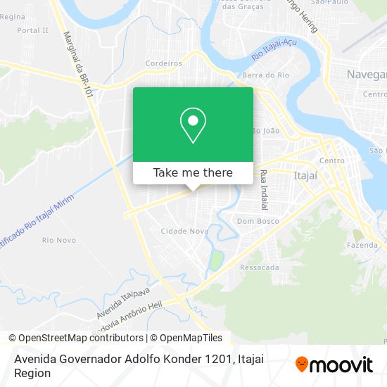 Mapa Avenida Governador Adolfo Konder 1201