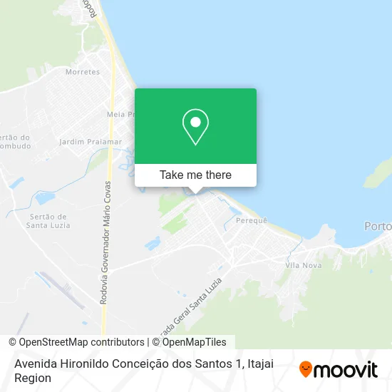 Avenida Hironildo Conceição dos Santos 1 map